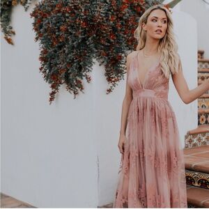 VICI- Antonia Maxi Dress - Mauve - S
